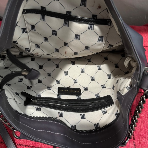 Vintage Antonio Melani Genuine Leather Crosby Hand/Shoulder Bag - Picture 6 of 15